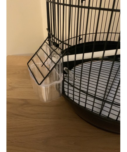 Parrot-Supplies Round Small Bird Cage - Black